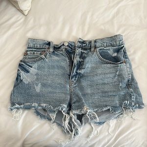 Daze butterfly denim jean shorts - size 28